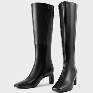 Vagabond Vendela Black Leather Tall Boots